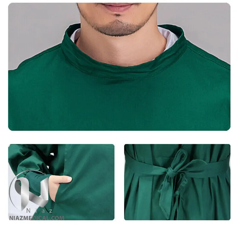 جزئیات گان پارچه ای